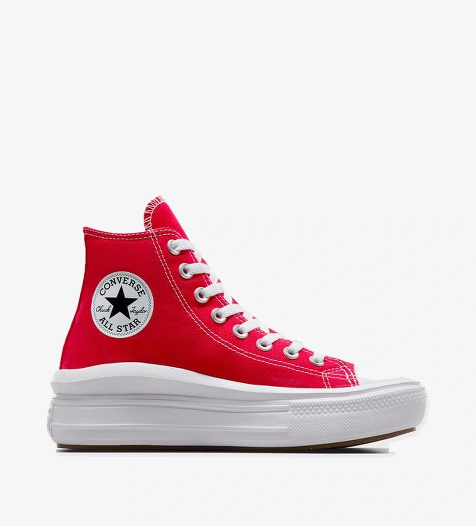 Converse Chuck Taylor All Star Move Platform Kadın Kırmızı Sneaker - Görsel 1