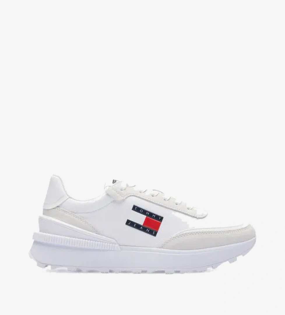 Tommy Tommy Jeans Technical Runner Erkek Beyaz Sneaker model görseli
