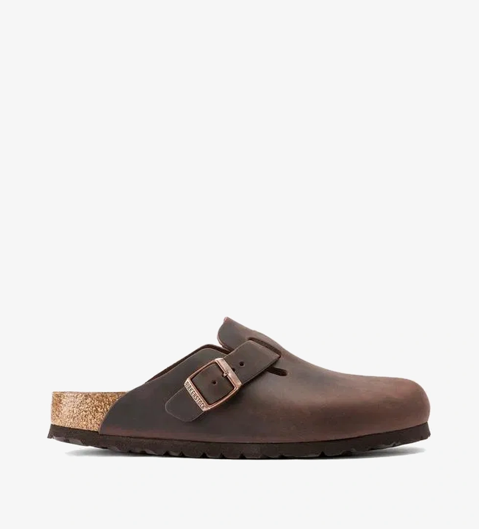 Birkenstock Boston Leoi Unisex Kahverengi Terlik - Görsel 1