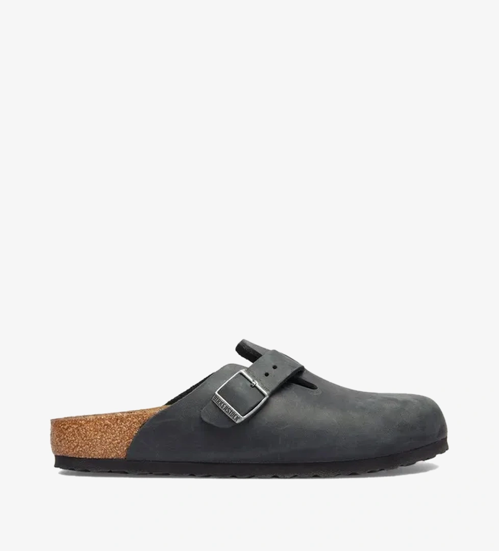 Birkenstock Boston Leoi Unisex Siyah Terlik