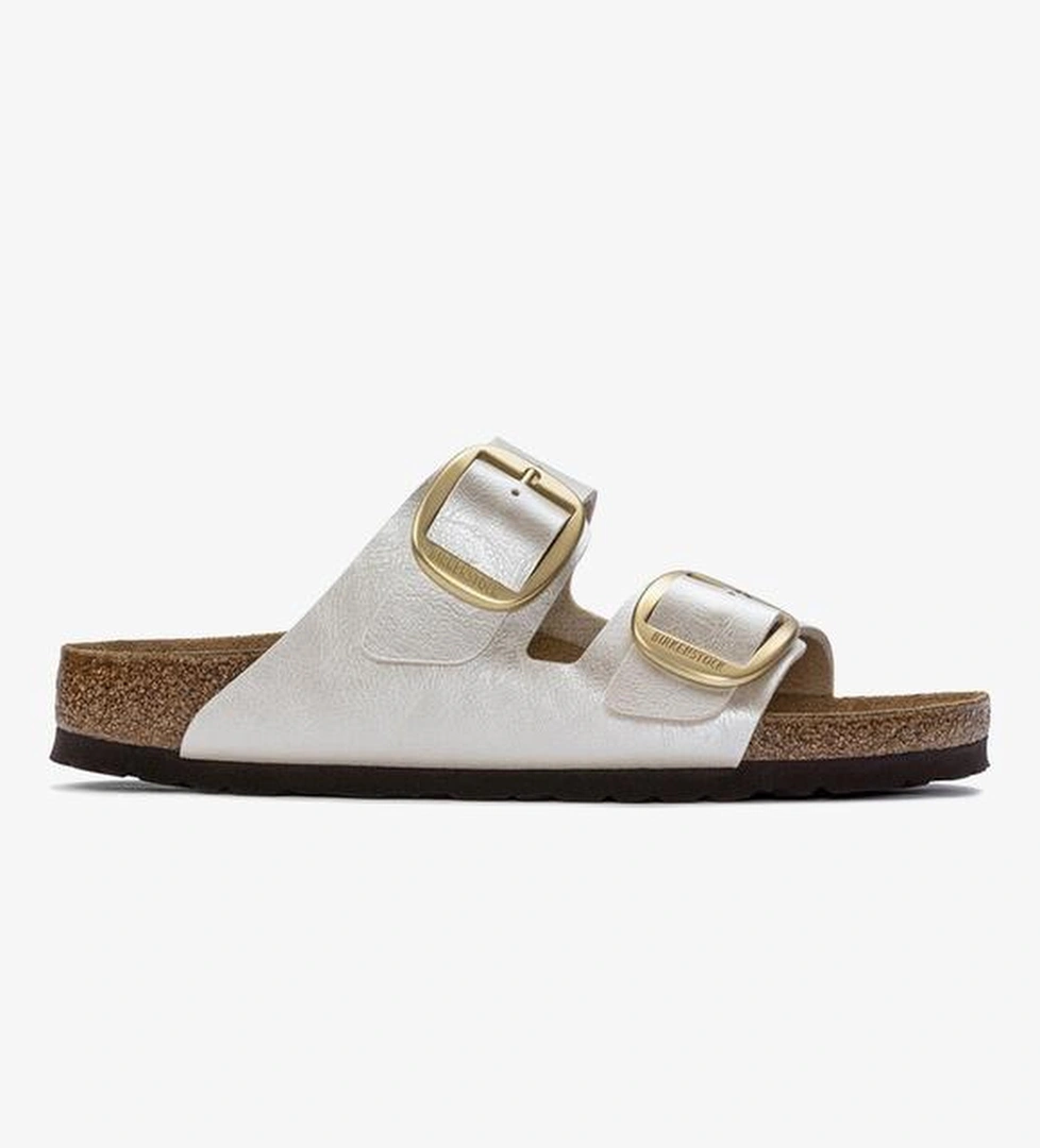 Birkenstock Arizona Big Buckle Bf Graceful Kadın Gri Terlik - Görsel 1