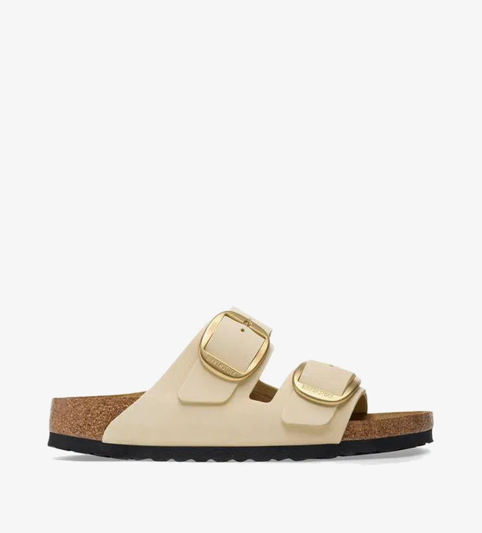 Birkenstock Arizona Big Buckle Nu Kadın Krem Terlik - Görsel 1