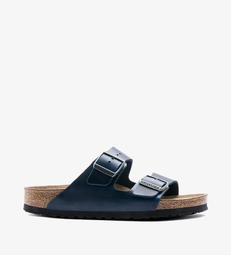 Birkenstock Arizona Sfb Leoi Erkek Mavi Terlik - Görsel 1