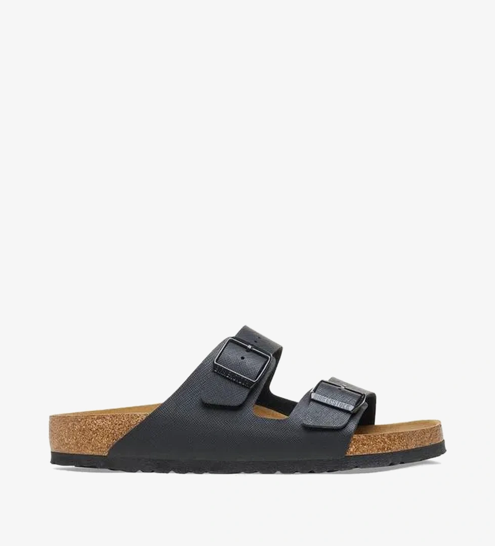 Birkenstock Arizona Bf Saffiano Erkek Siyah Terlik