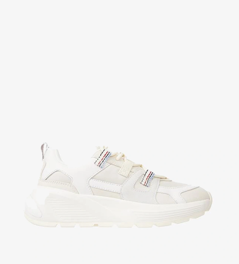 Tommy Hilfiger Fashion Chunky Runner Stripes Kadın Bej Sneaker - Görsel 1