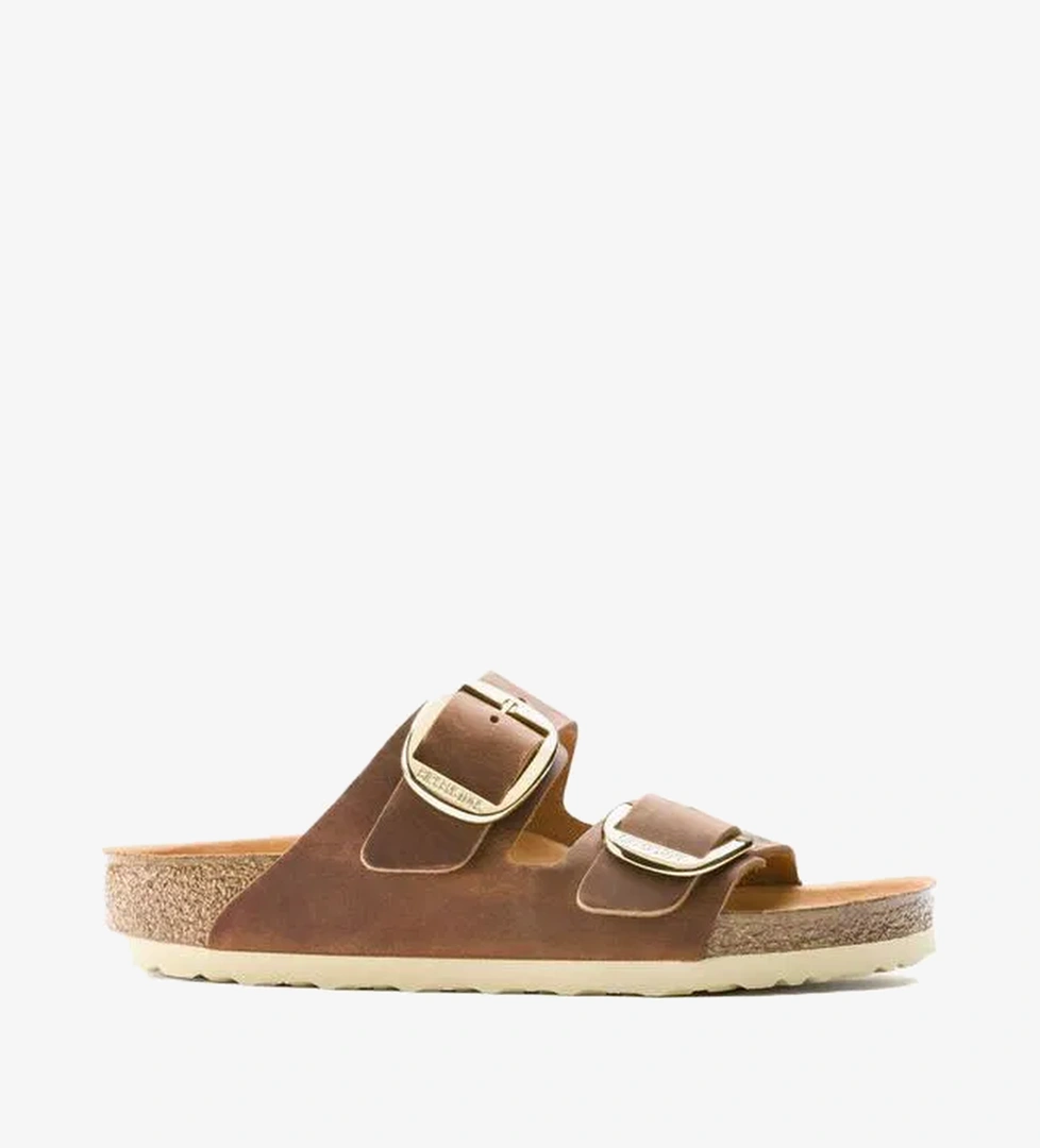 Birkenstock Arizona Big Buckle Fl Kadın Kahverengi Terlik - Görsel 1