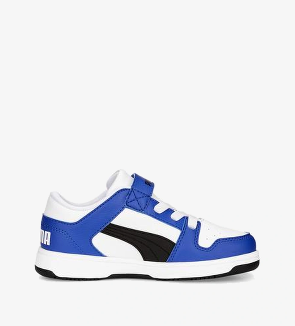 Puma Rebound Layup Lo Bantlı Çocuk Beyaz Spor Ayakkabı - Görsel 1