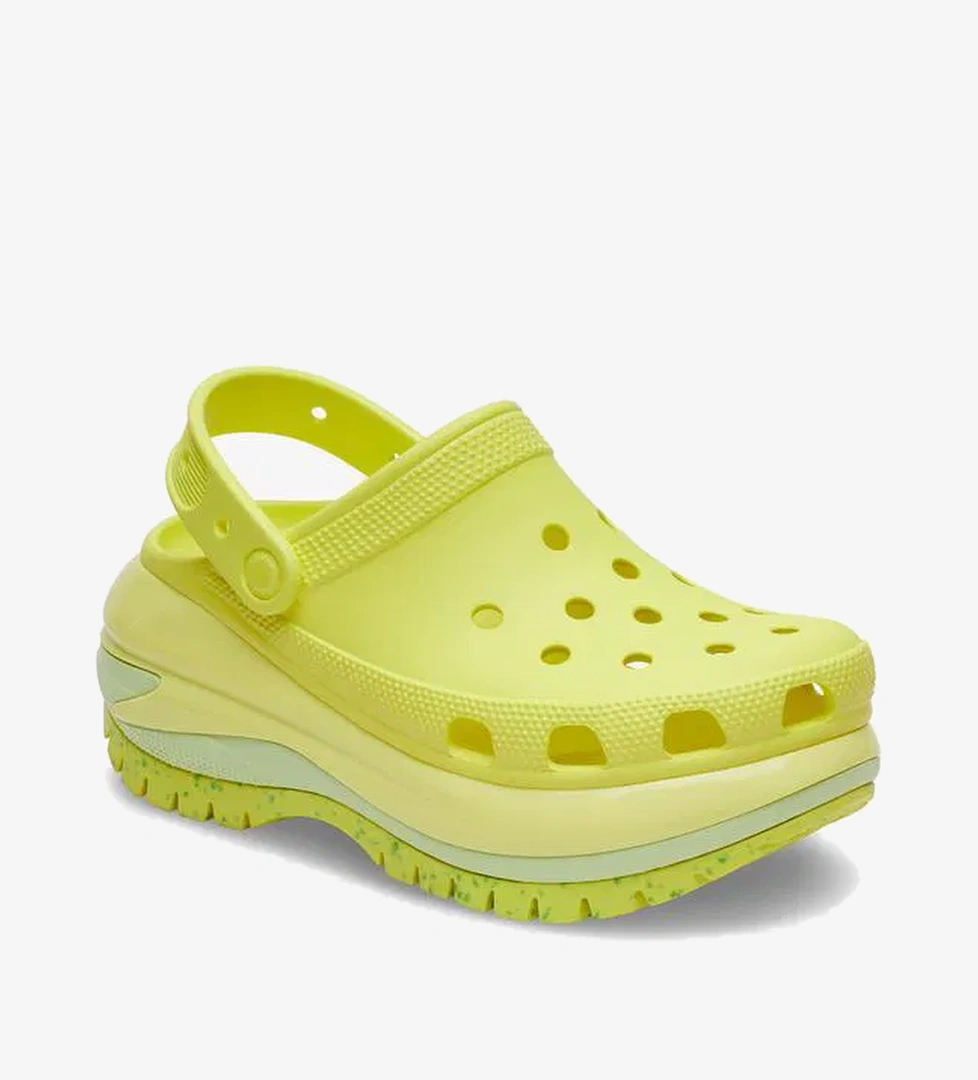 Crocs Classic Mega Crush Kadın Sarı Terlik