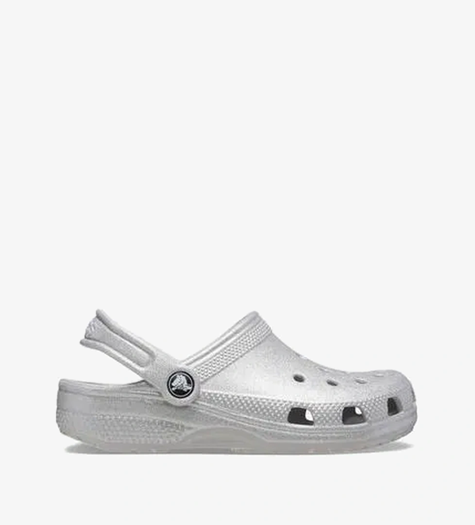 Crocs Classic Glitter K Çocuk Gri Terlik - Görsel 1