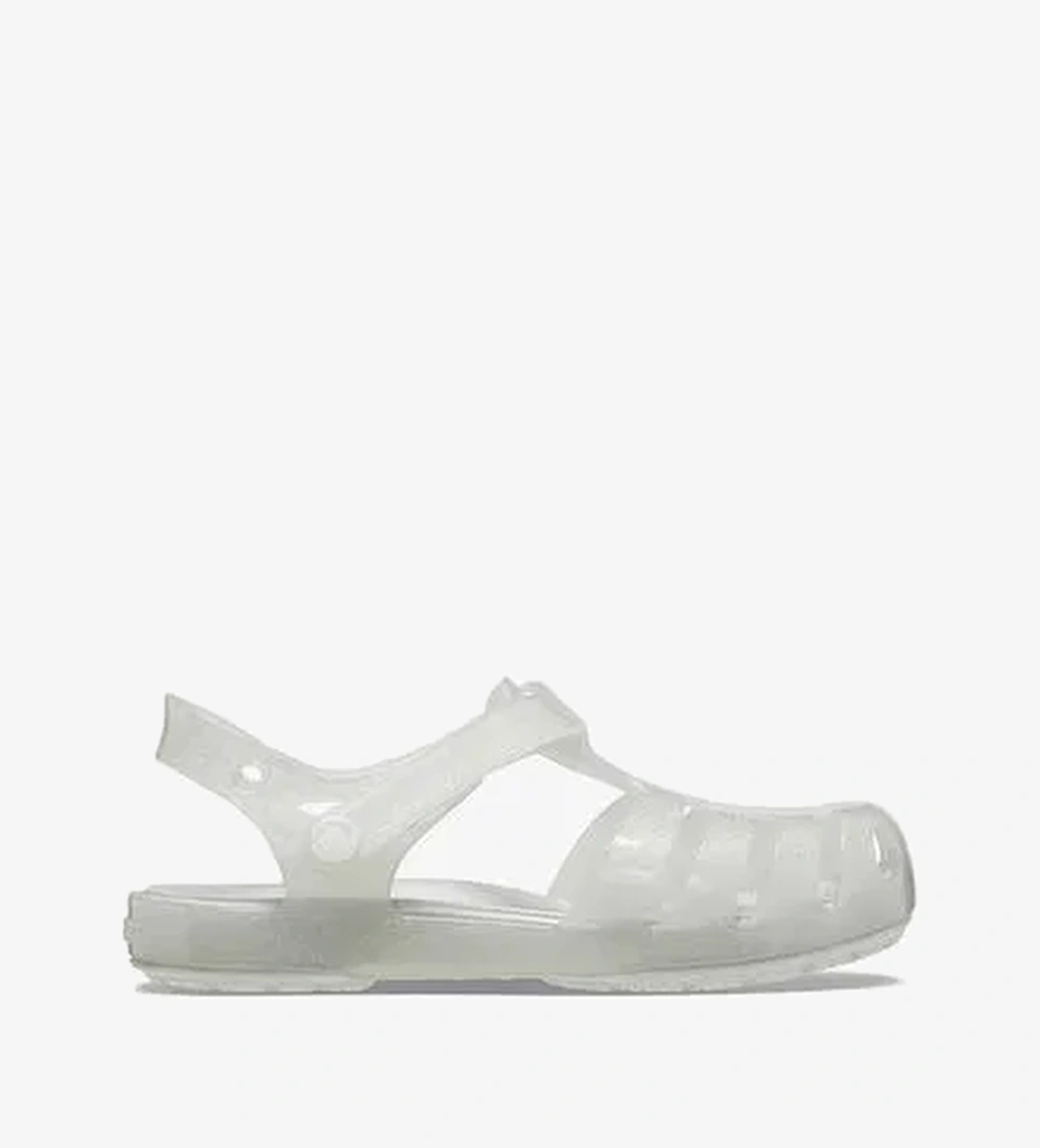 Crocs Isabella Glitter T Bebek Gri Sandalet - Görsel 1