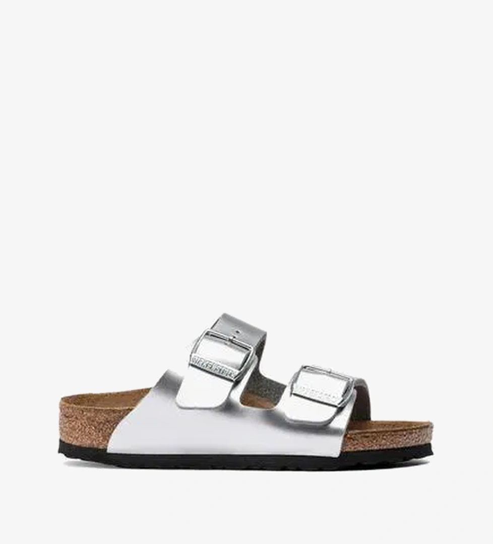 Birkenstock Arizona Bf Electric Metallic Çocuk Gri Terlik - Görsel 1