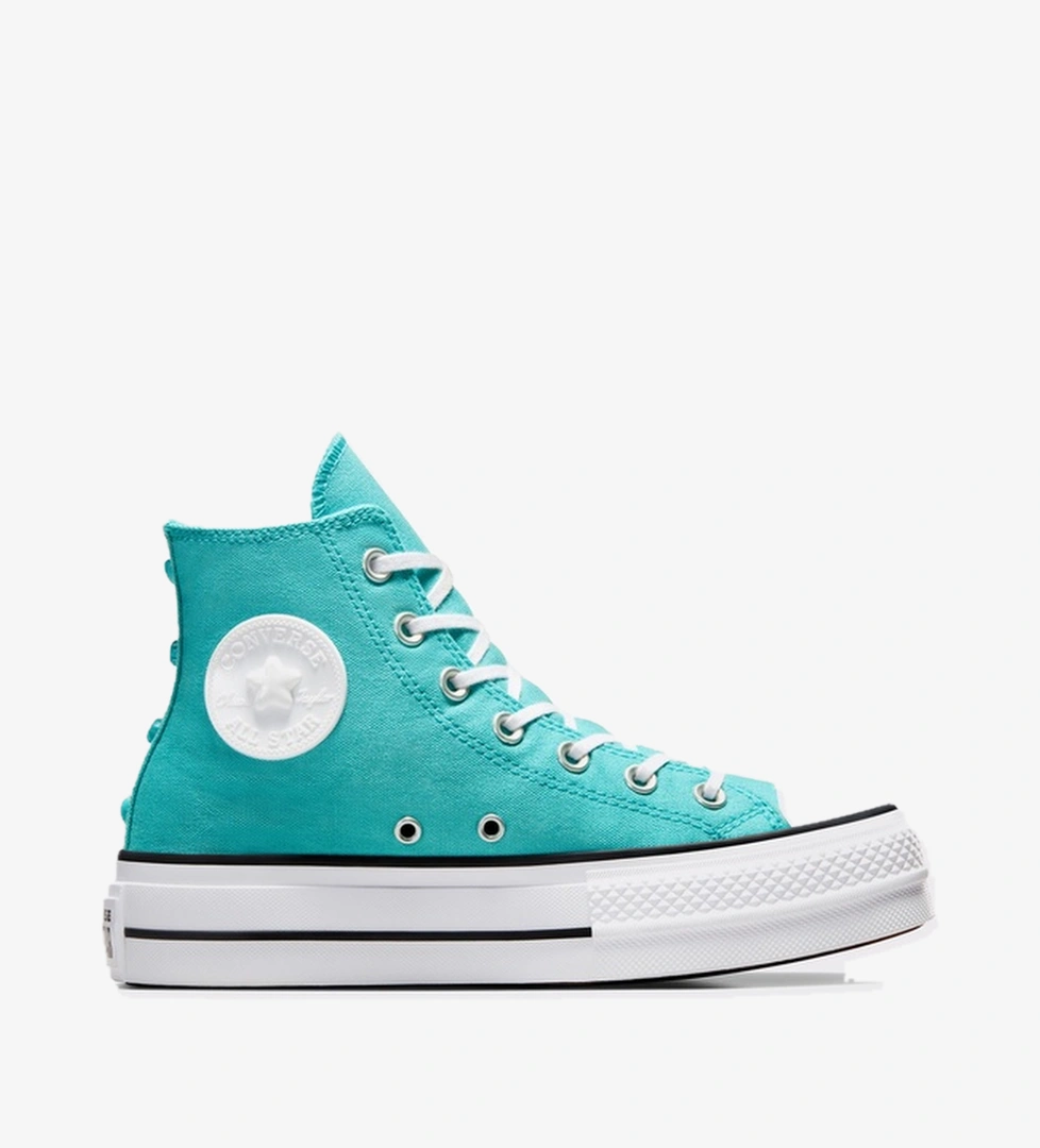 Converse Converse Chuck Taylor All Star Lift Platform Stars Kadın Mavi Sneaker model görseli