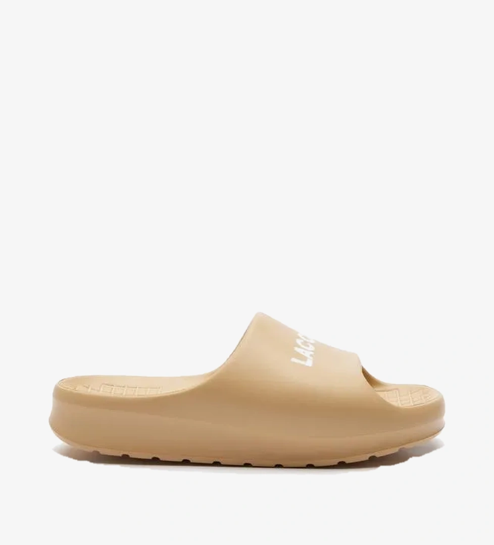 Lacoste Serve Slide 2.0 Kadın Bej Terlik