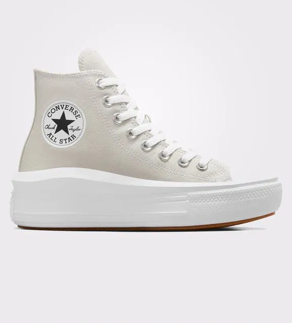 Converse Chuck Taylor All Star Move Unisex Gri Platform Sneaker - Görsel 1