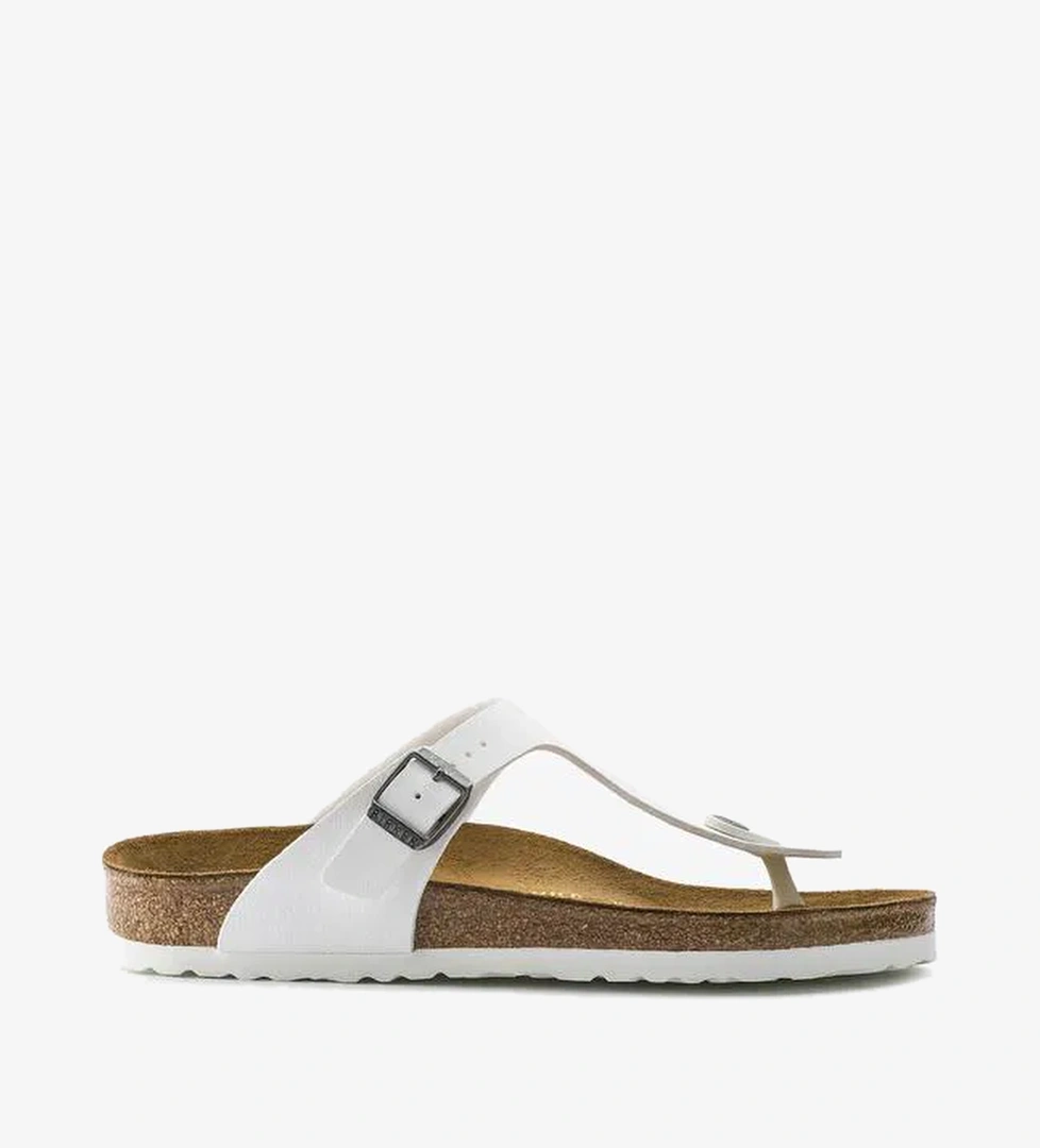 Birkenstock Gizeh Bf Kadın Beyaz Terlik - Görsel 1