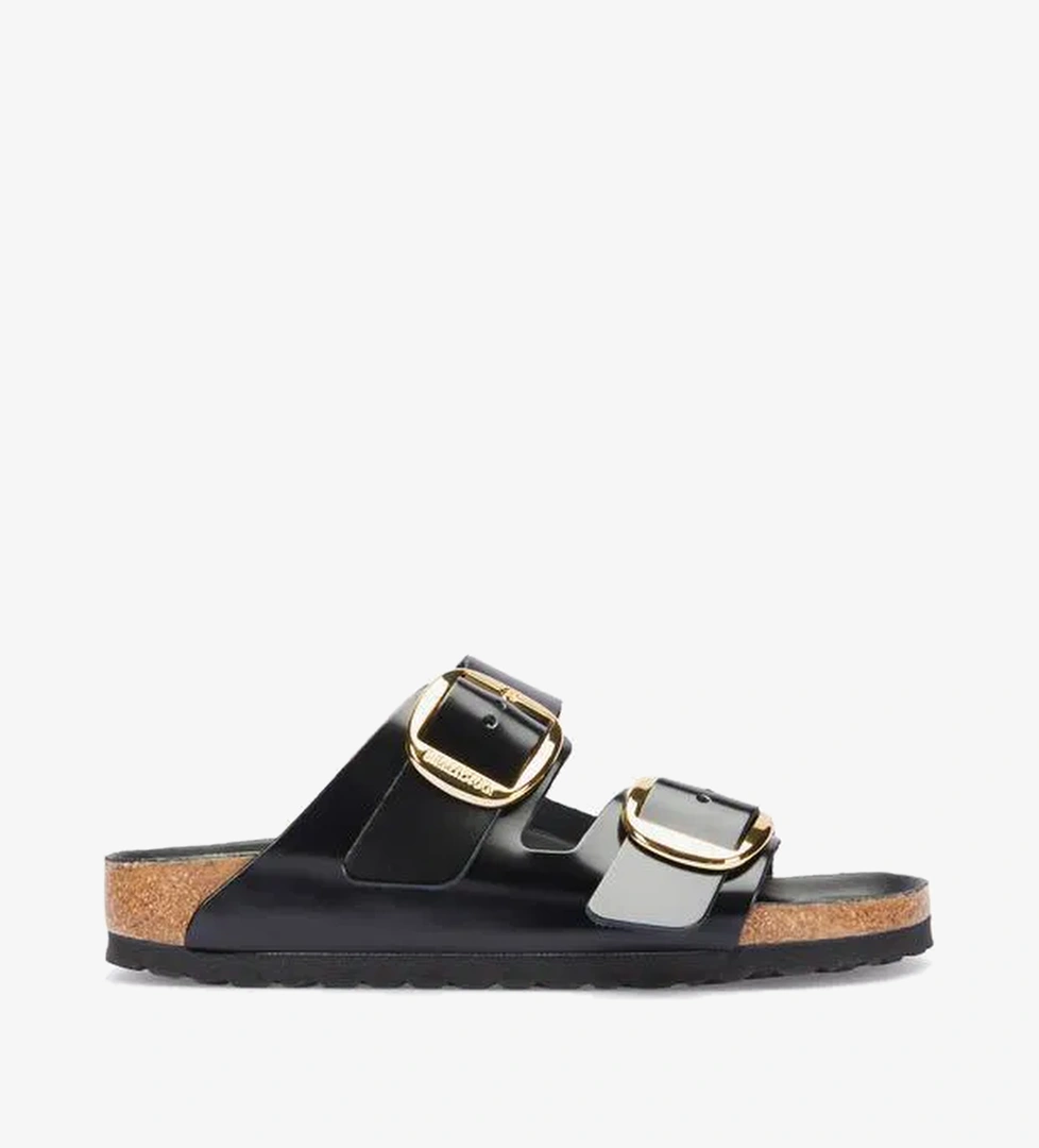 Birkenstock Arizona Big Buckle Nl High Shine Kadın Siyah Terlik - Görsel 1