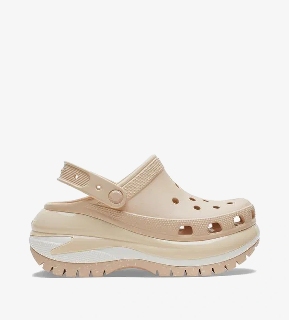 Crocs Classic Mega Crush Platform Kadın Krem Terlik