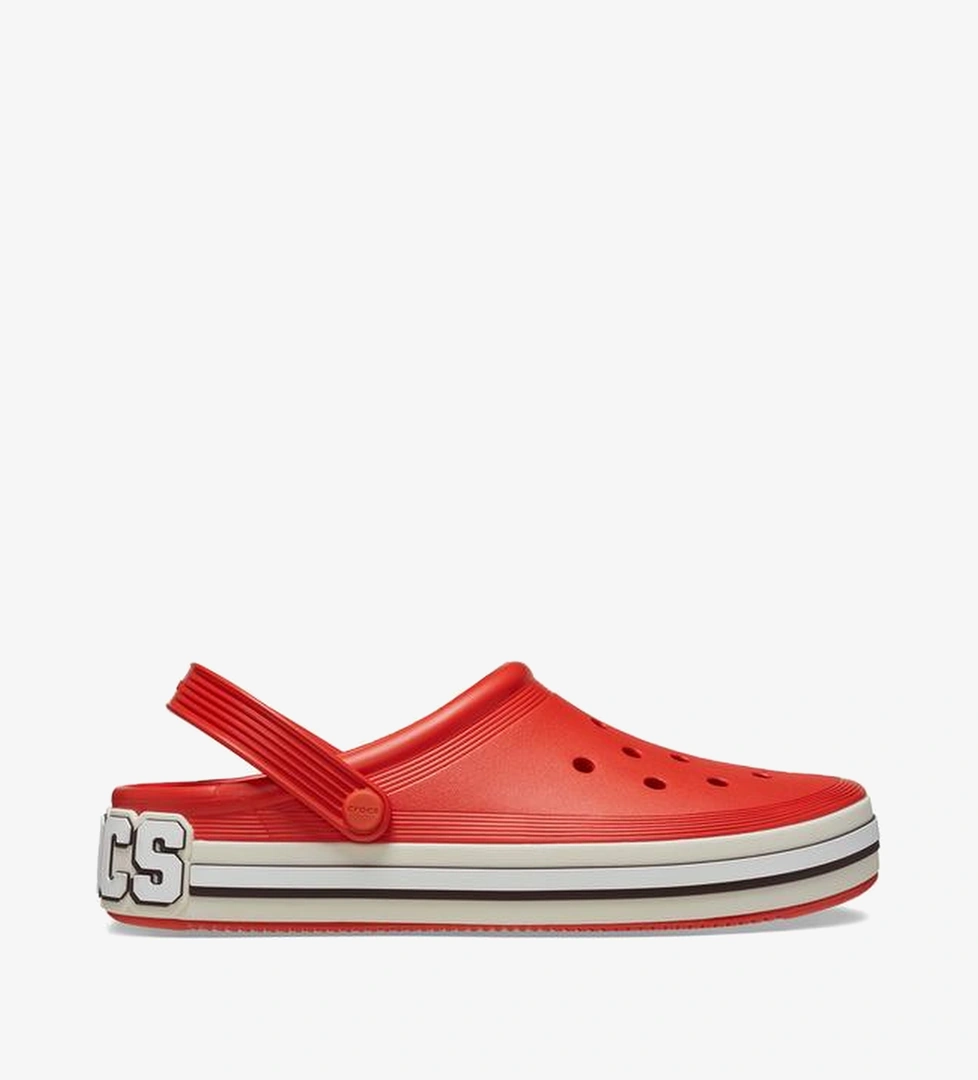 Crocs Off Court Logo Unisex Kırmızı Terlik - Görsel 1