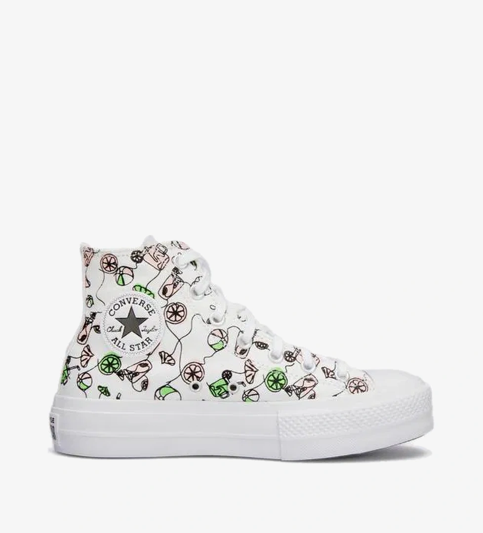 Converse Chuck Taylor All Star Lift Pink Lemonade Unisex Beyaz Platform Sneaker