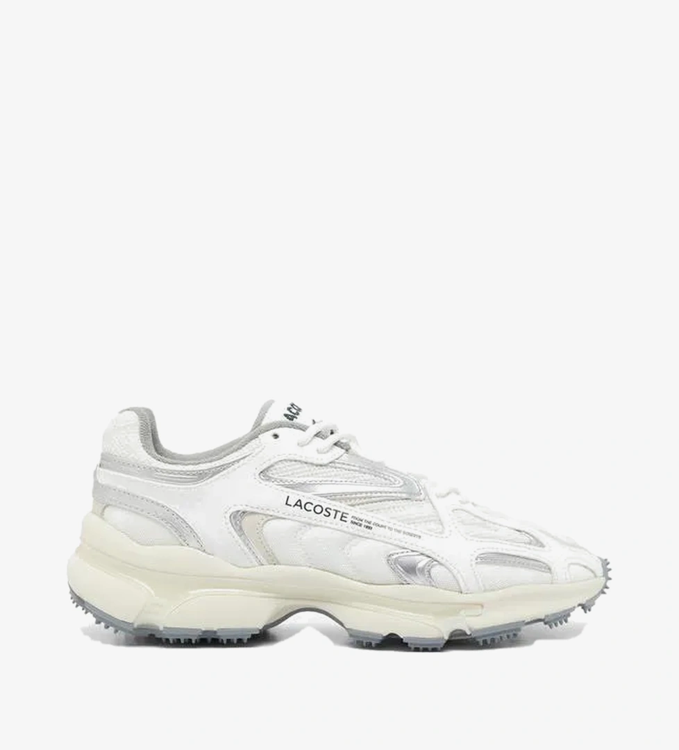 Lacoste L003 2K24 Erkek Beyaz/Gri Sneaker
