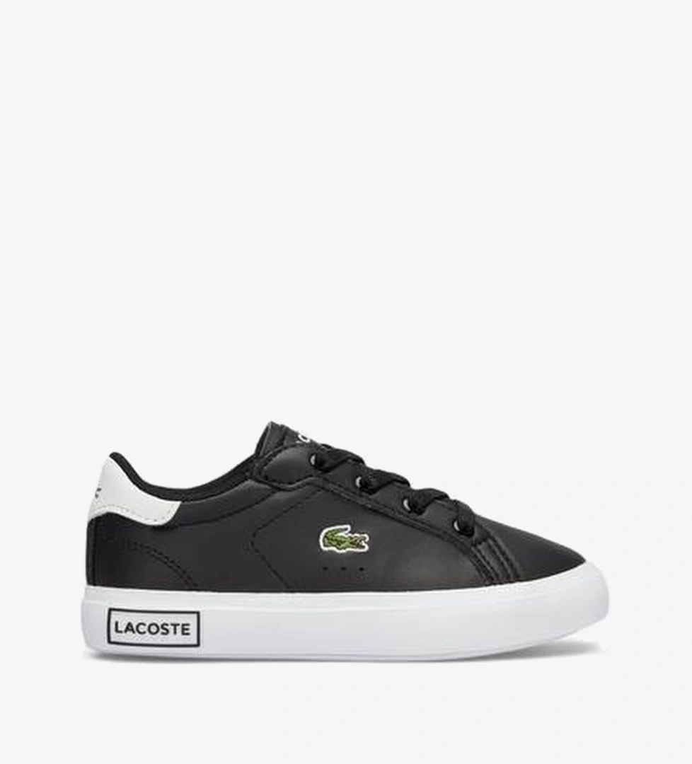Lacoste Lacoste POWERCOURT Bebek Siyah/Beyaz Sneaker model görseli