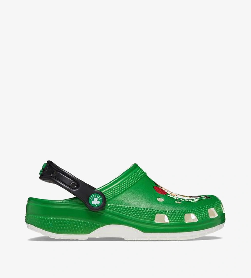 Crocs NBA Boston Celtics Cls Clg Erkek Yeşil Terlik - Görsel 1