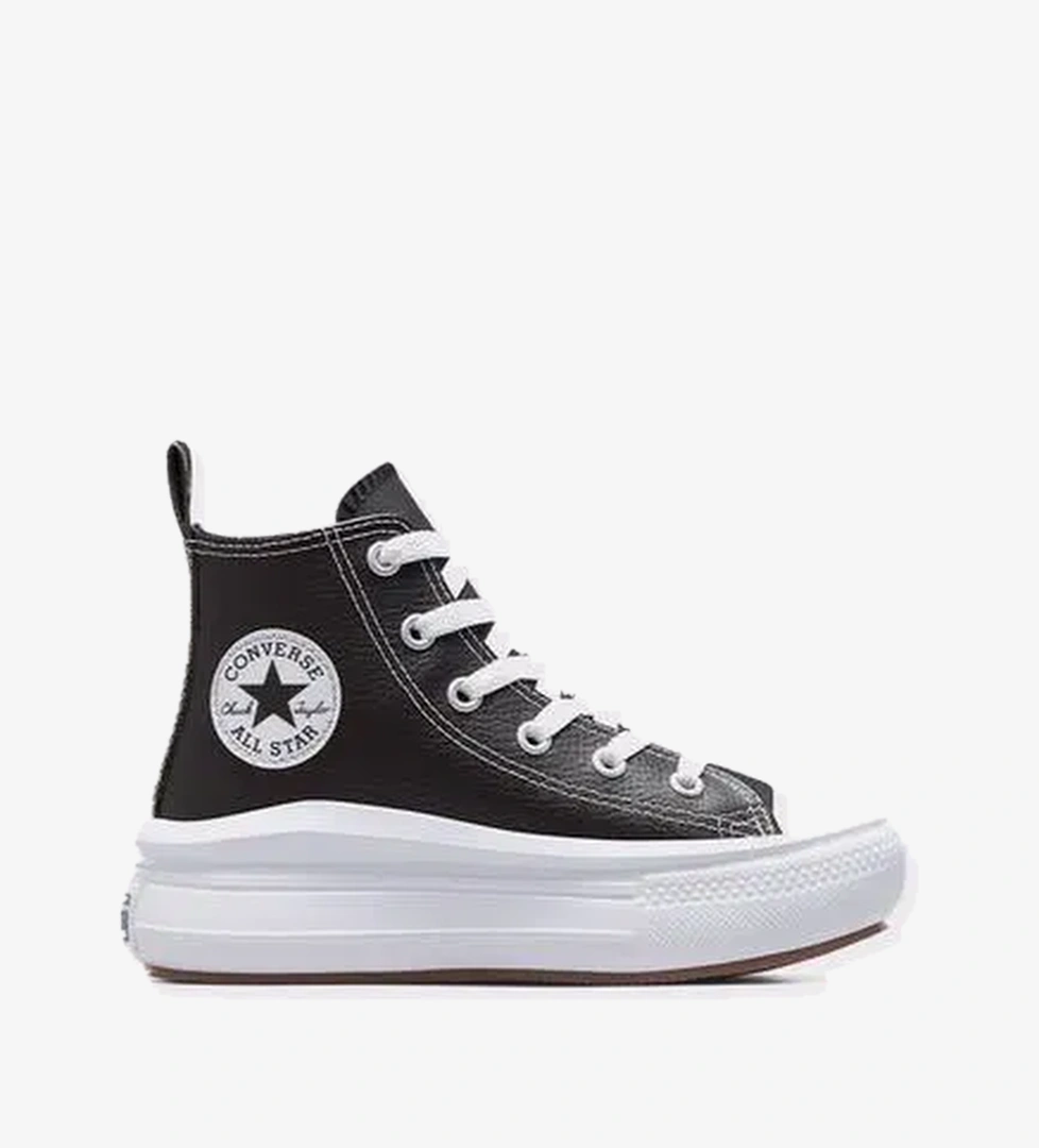 Converse Chuck Taylor All Star Move Platform Çocuk Siyah Deri Sneaker