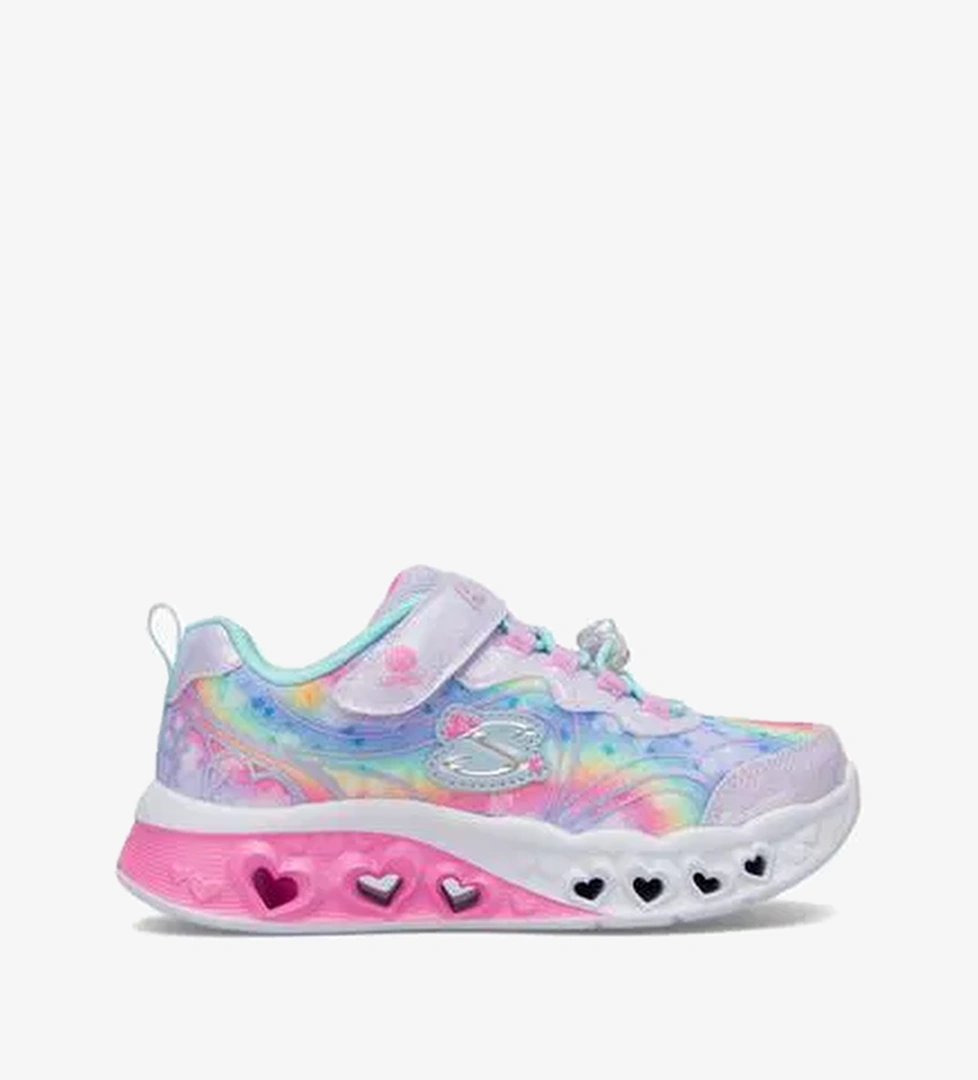Skechers Flutter Heart Lights Çocuk LAVANTA/AÇIK MAVİ Spor Ayakkabı