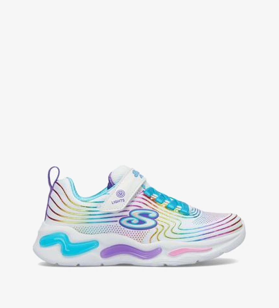 Skechers Skechers Wavy Beams Çocuk Beyaz/Çoklu Spor Ayakkabı Sneaker | Superstep Beyaz - 1. görsel