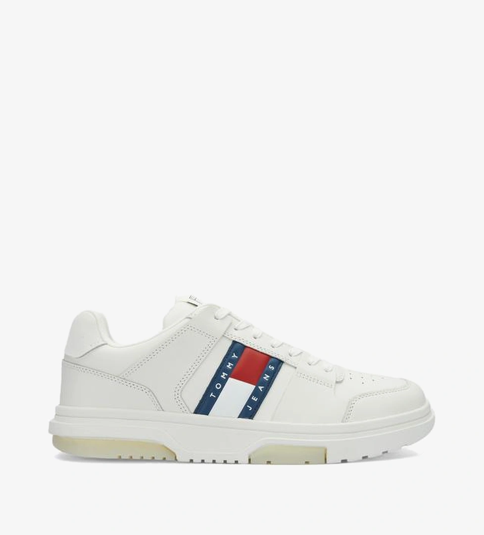 Tommy Jeans The Brooklyn Leather Erkek Beyaz Spor Ayakkabı - Görsel 1