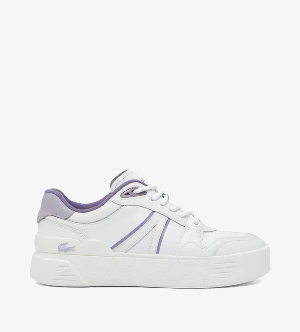 Lacoste L002 Evo Kadın Beyaz/Mor Sneaker