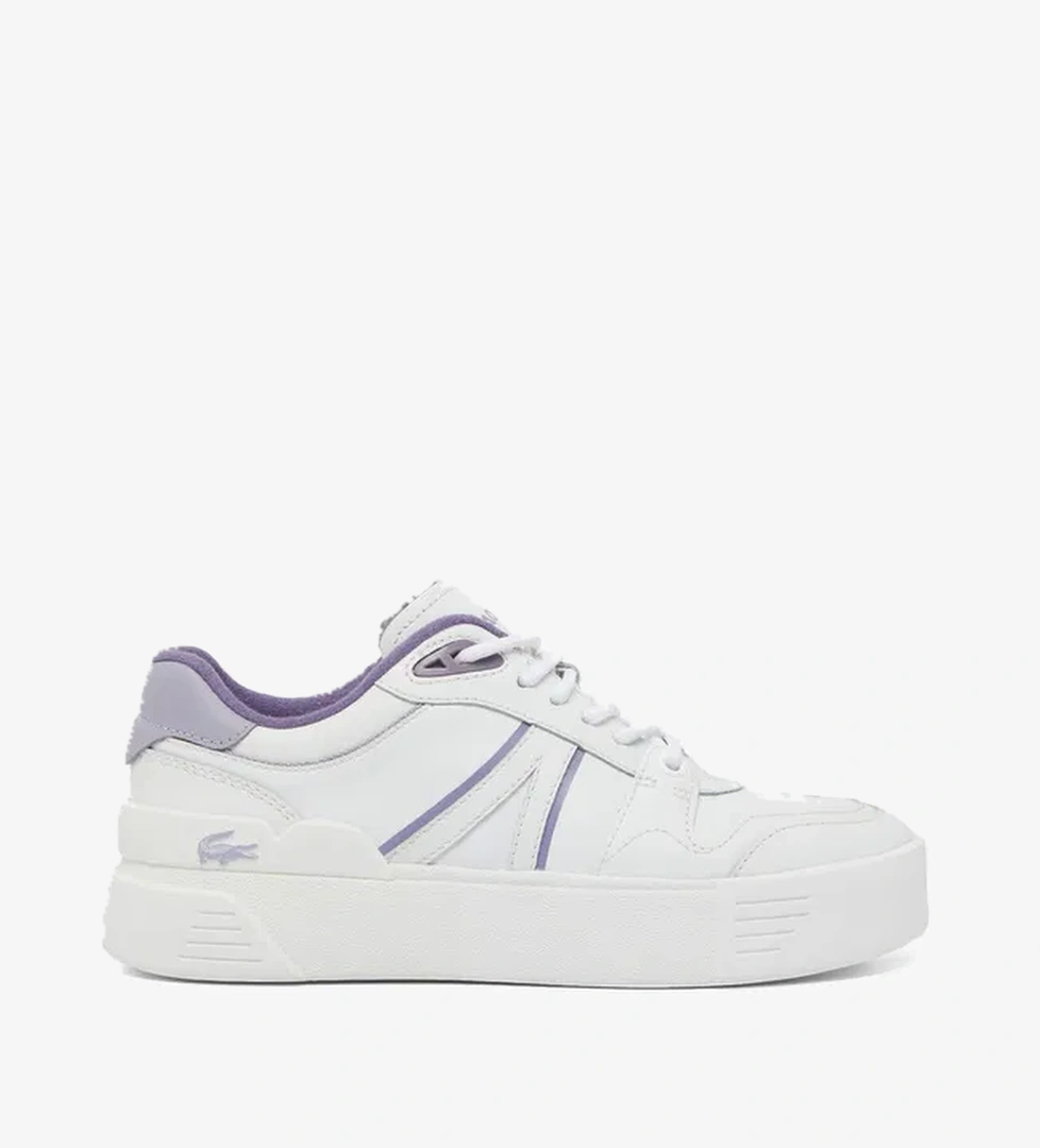 Lacoste L002 Evo Kadın Beyaz/Mor Sneaker