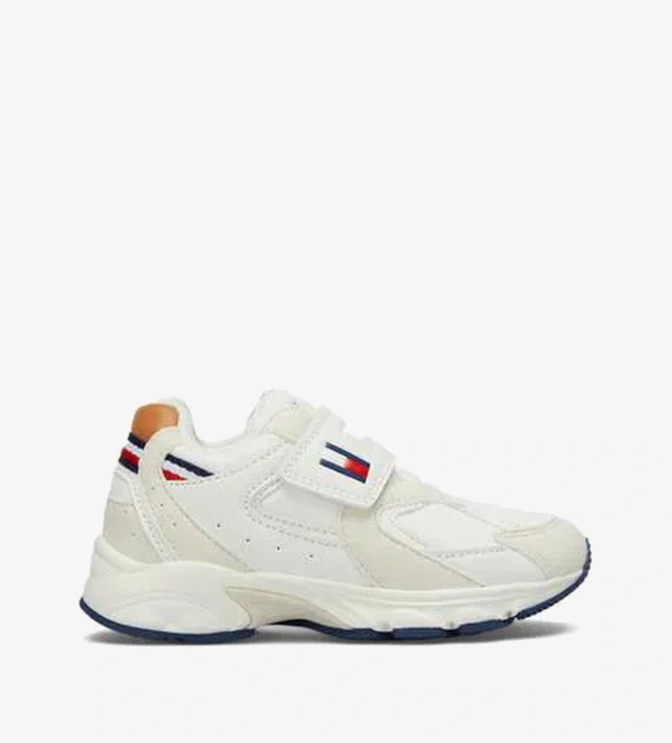 Tommy Hilfiger Low Cut Lace-Up/Velcro Çocuk Bej Sneaker