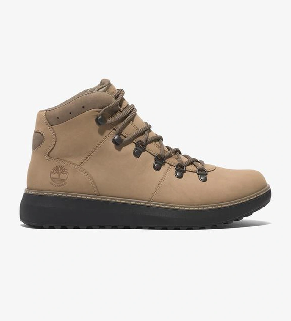 Timberland Hudson Road Mid Lace Up Waterproof Erkek Bej Outdoor Ayakkabı - Görsel 1