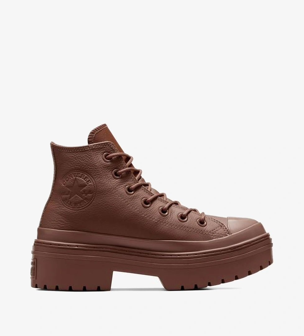 Converse Chuck Taylor All Star Lugged Heel Kadın Kahverengi Deri Platform Sneaker