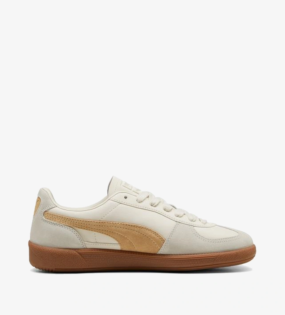 Puma Puma Beyaz Palermo Leather Unisex Krem Spor Ayakkabı SuperStep'te! Beyaz - 1. görsel