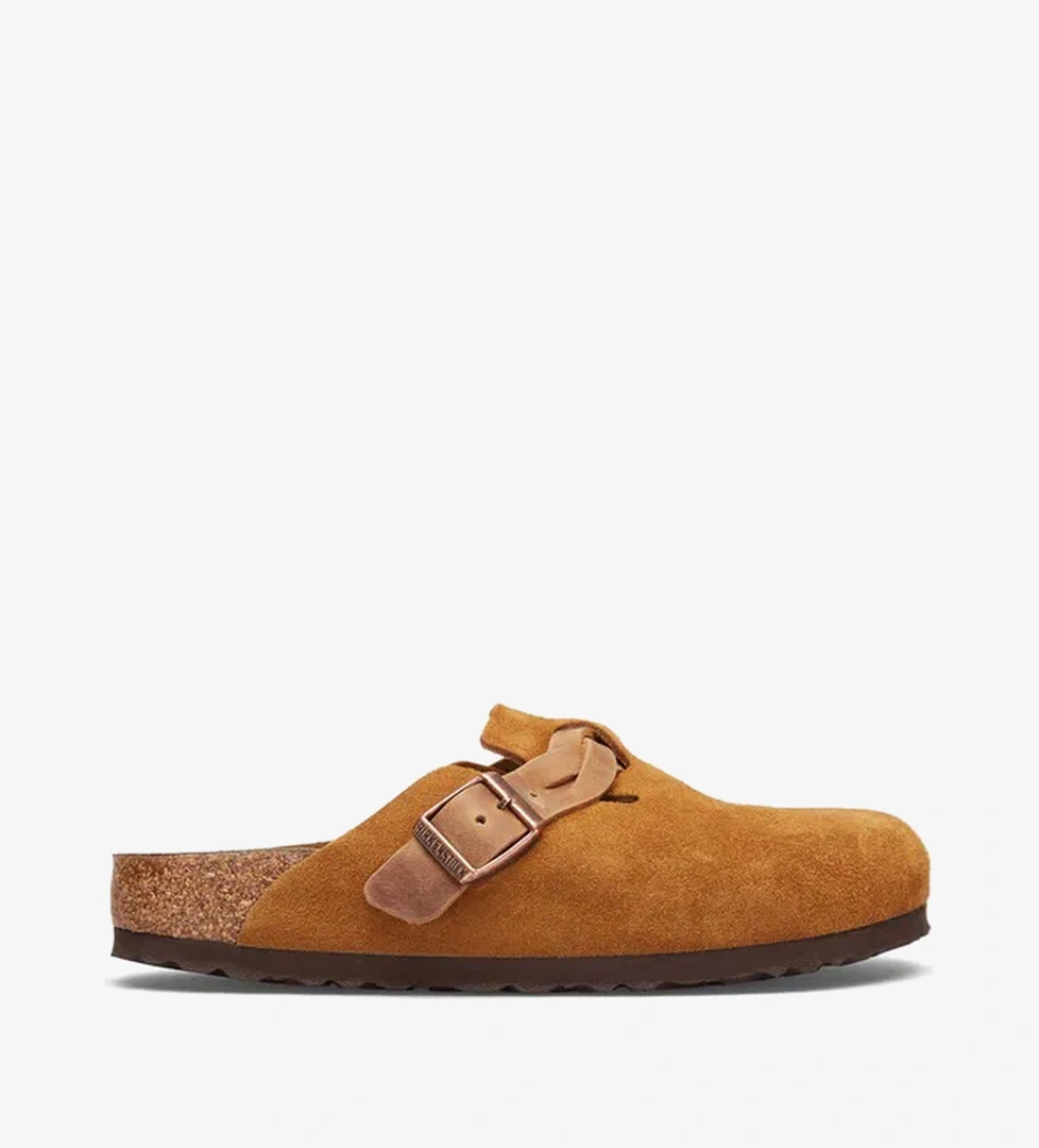 Birkenstock Boston Vl Braided Kadın Kahverengi Terlik - Görsel 1