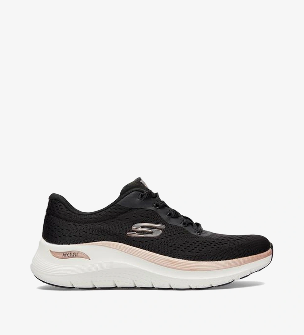 Skechers Arch Fit 2.0 Glow the Distance Kadın Siyah Spor Ayakkabı