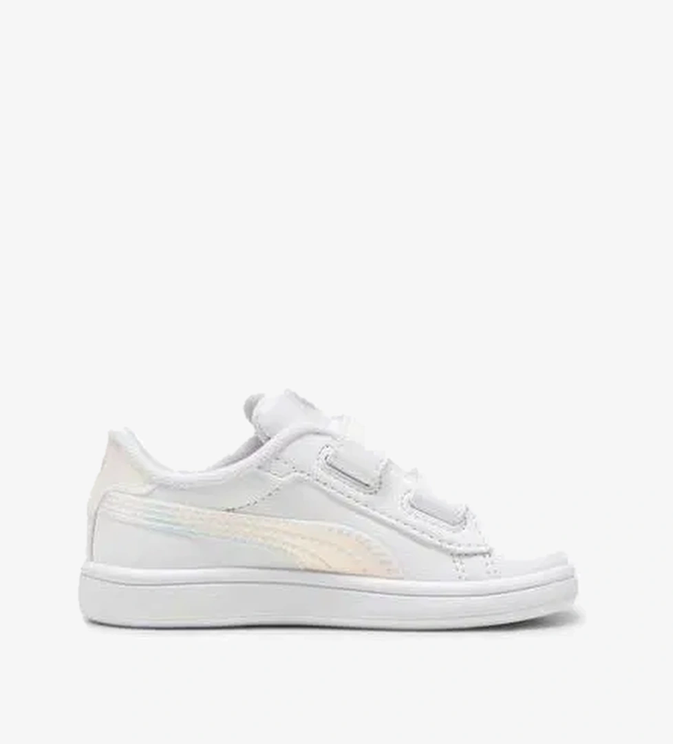 Puma Smash 3.0 Holo 2.0 Bebek Beyaz Spor Ayakkabı - Görsel 1