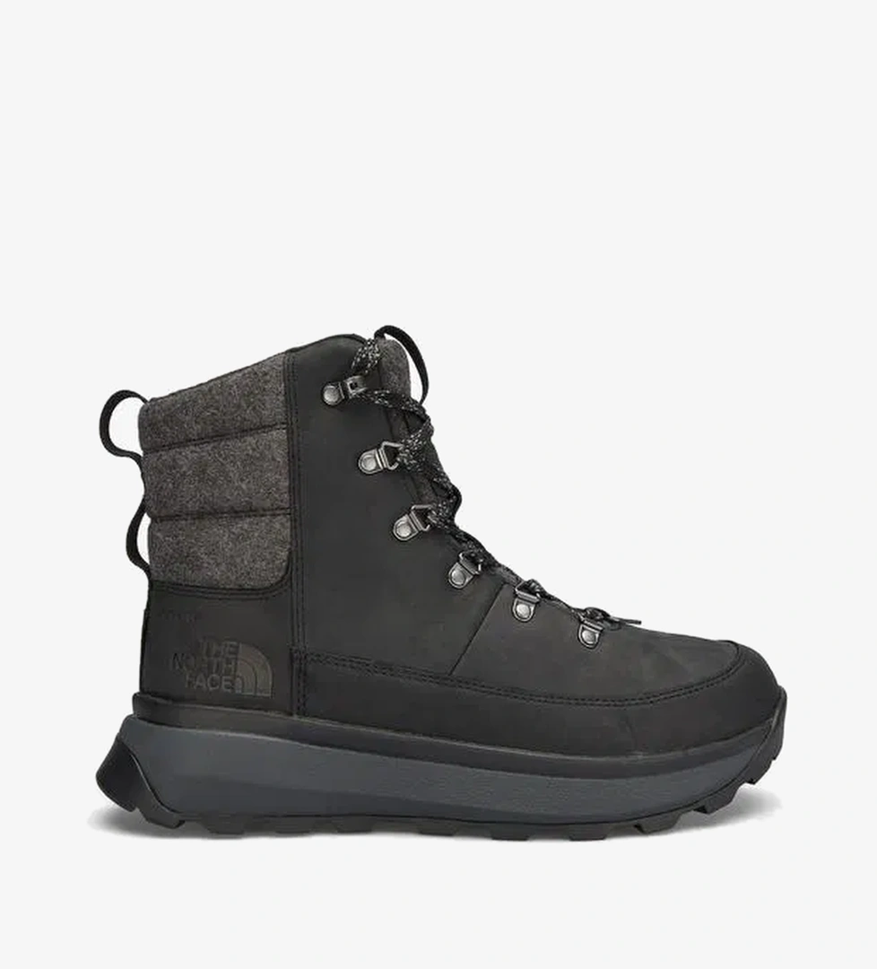 The North Face Bergen Deri Erkek Gri Su Geçirmez Kar Botu - Görsel 1