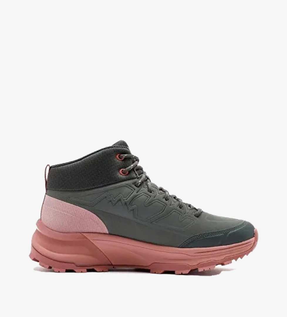 Skechers Max Protect Legacy - Weekend Getaway Kadın Gri Pembe Outdoor Bot