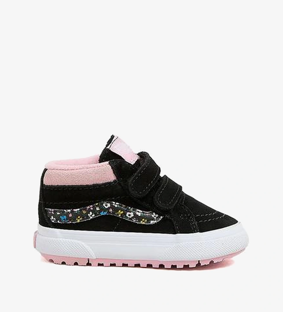 Vans Mte Sk8-Mid Reissue Hook and Loop Bebek Siyah Pembe Sneaker