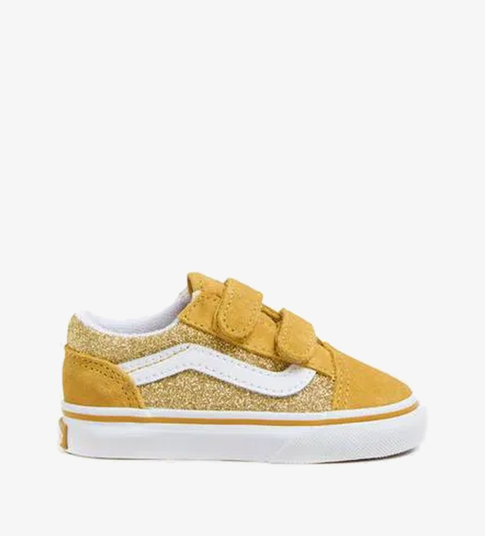 Vans Old Skool Toddler Bebek Sarı Simli Sneaker