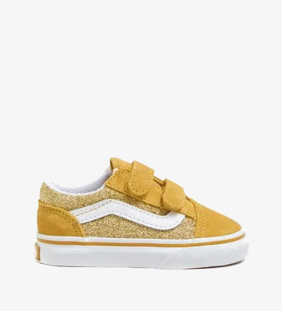 Vans Vans Old Skool Toddler Bebek Sarı Simli Sneaker SuperStep'te! Sarı - 1. görsel