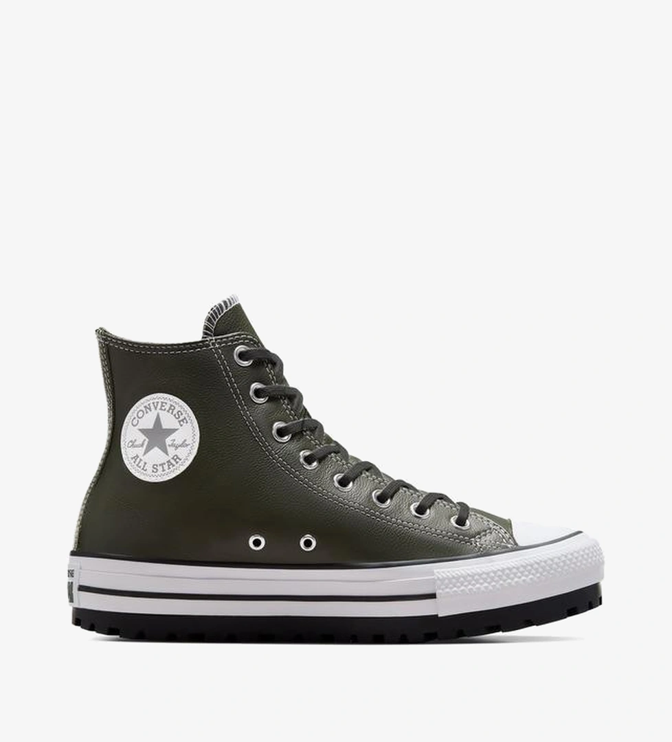 Converse Chuck Taylor All Star City Trek Unisex Yeşil Deri Bot - Görsel 1