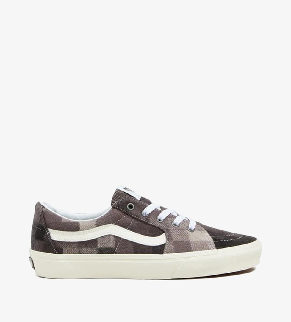Vans Sk8-Low Unisex Gri Sneaker - Görsel 1