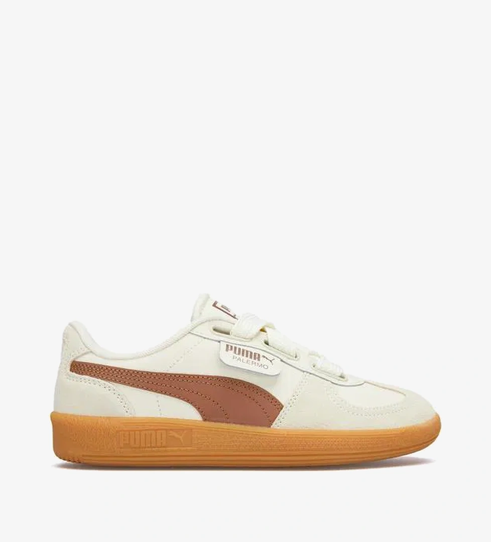 Puma Palermo Wide Lace Sd Kadın Bej Spor Ayakkabı - Görsel 1