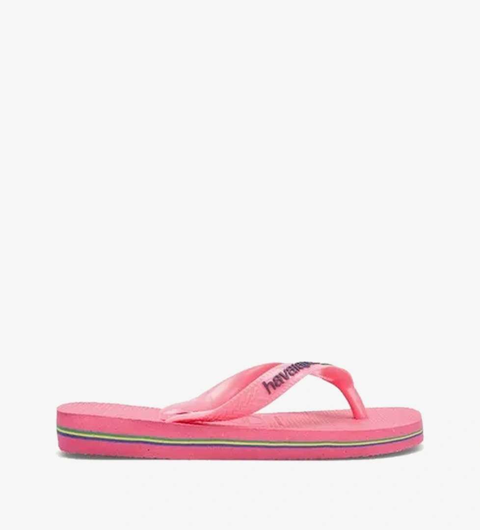 Havaianas Brasil Logo Çocuk Pembe Terlik