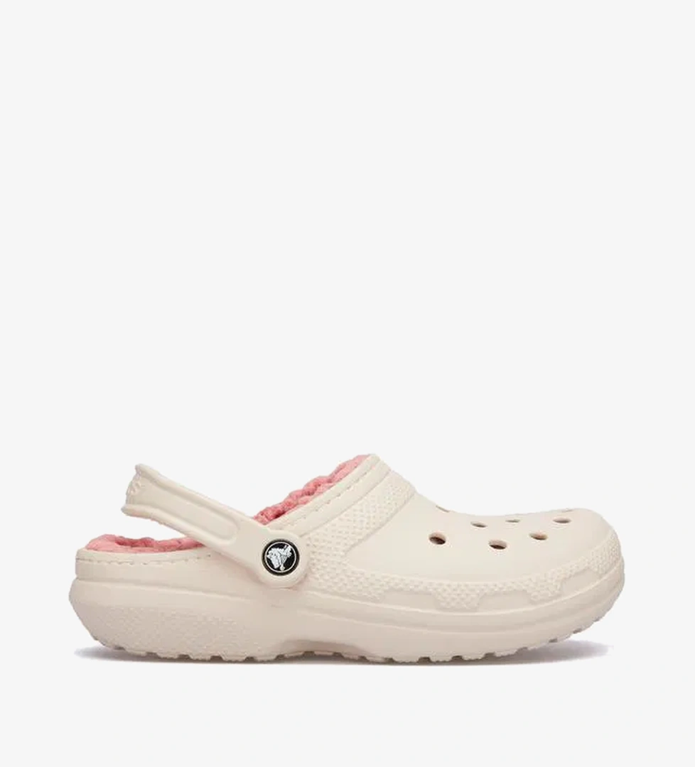 Crocs Classic Lined Unisex Krem Terlik - Görsel 1
