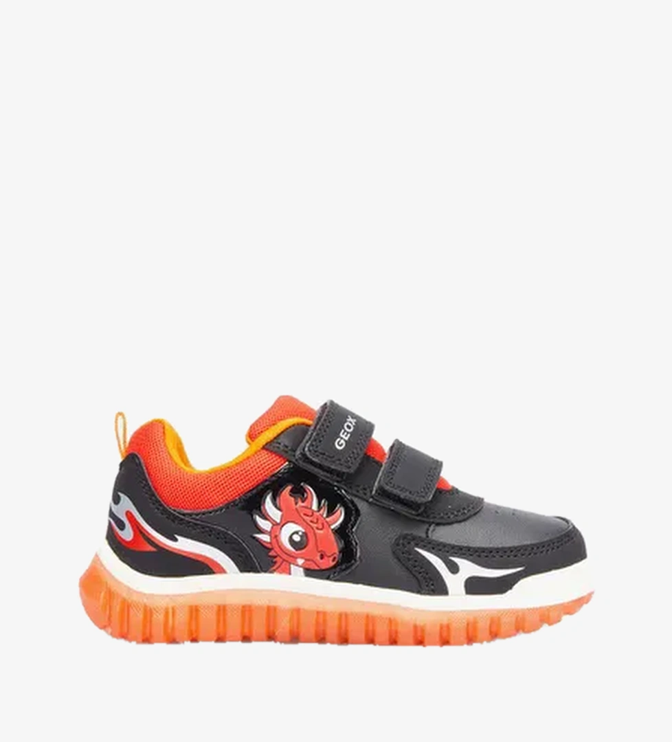 Geox B Lightyloo A Bebek Siyah Sneaker